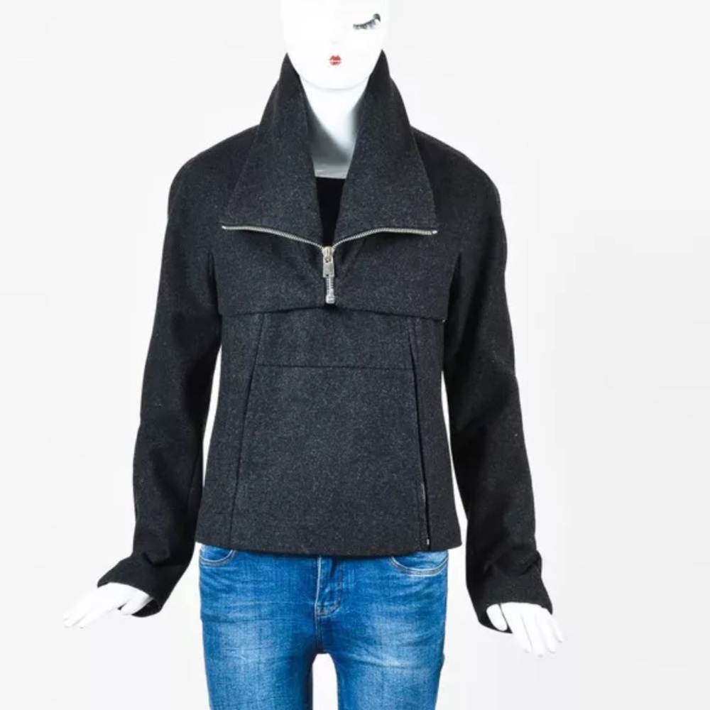 SHIPLEY & HALMOS Wool Shawl Collar 2 Piece Jacket